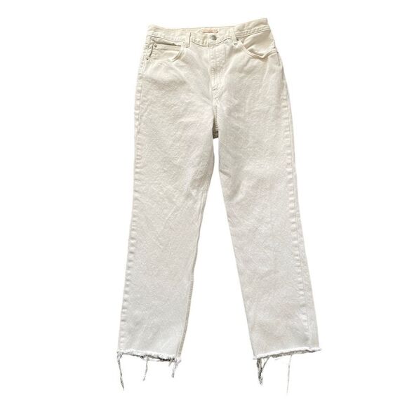 LEVI'S 70s High Slim Straight Jeans White Size 31 - Picture 1 of 8